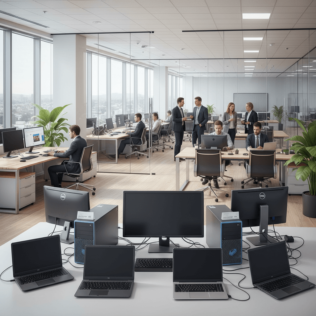 Komputery poleasingowe biznesowe - wysokiej jakości sprzęt w niskiej cenie.